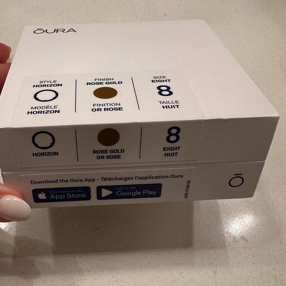 Oura Ring Gen 3 Horizon size 8 rose gold